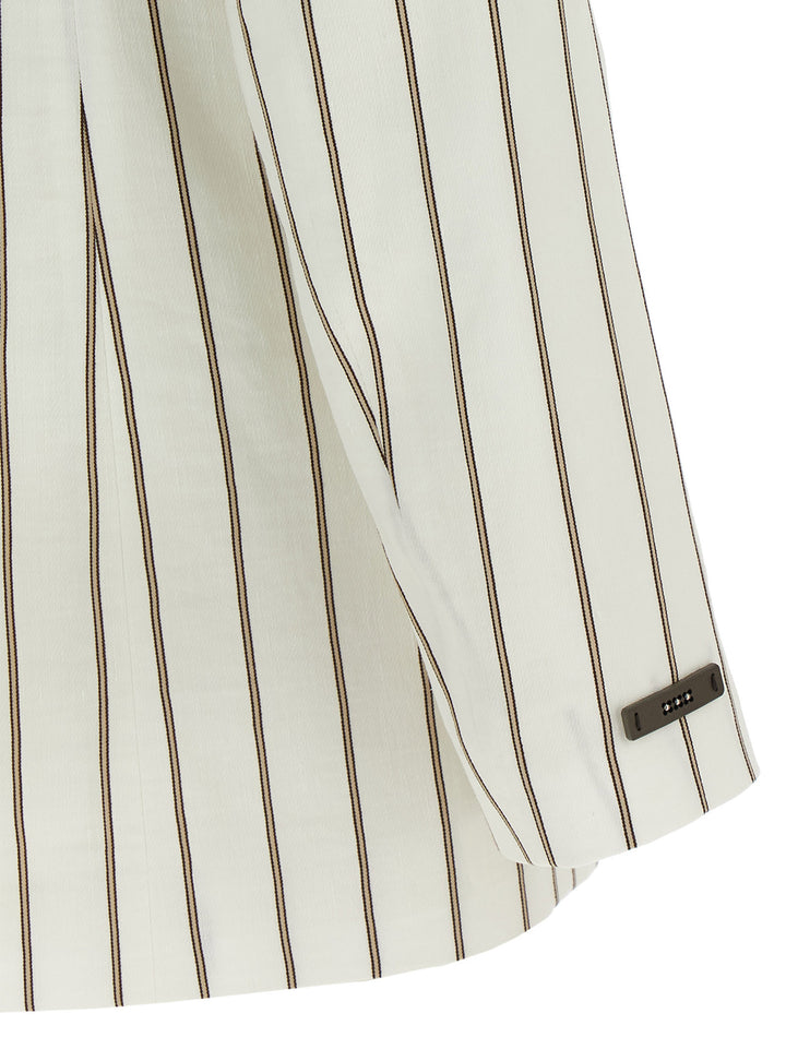 Peserico Pinstripe Twill Blazer BlazerS - Bianco | 0dd3b566213bdd4844202c12cdc98fd688be0f38
