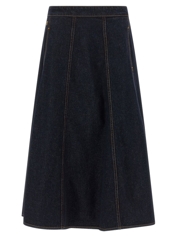 Denim Skirt Gonne Blu