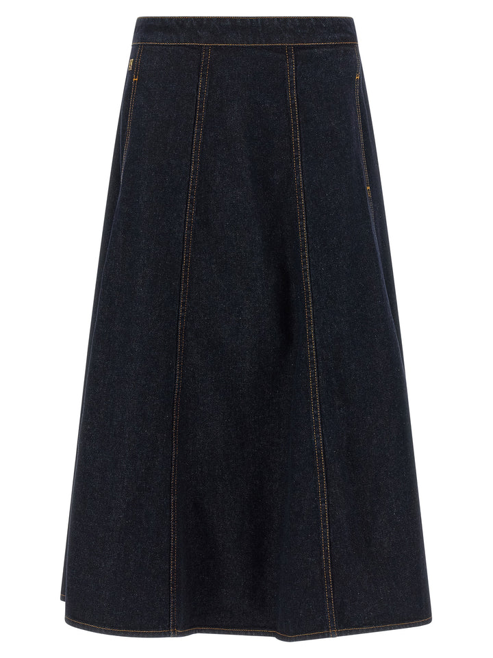 Alberta Ferretti Denim Skirt Gonne - Blu | fbd50b8847f4bb26842f22f5af1f86c9930f4bda