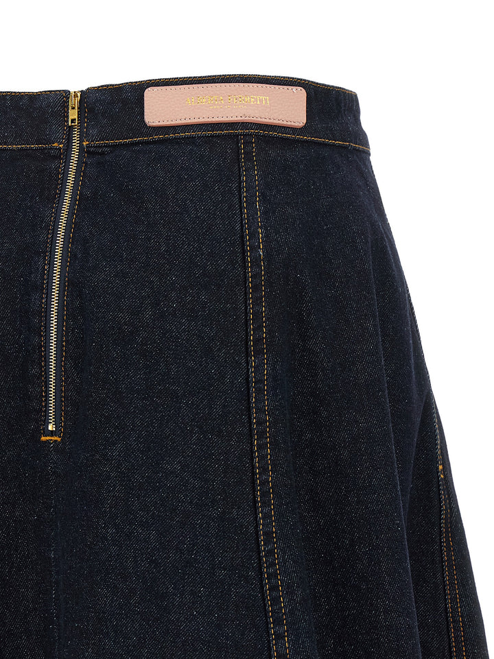 Alberta Ferretti Denim Skirt Gonne - Blu | 730d95a33491def4d076a086a8135a88aa61317b