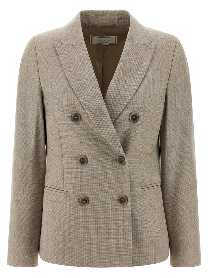 Peserico Double-Breasted Blazer BlazerS - Beige | 6e25df44cc1b68486ba4e0b0c2753c03cf8e8ebf