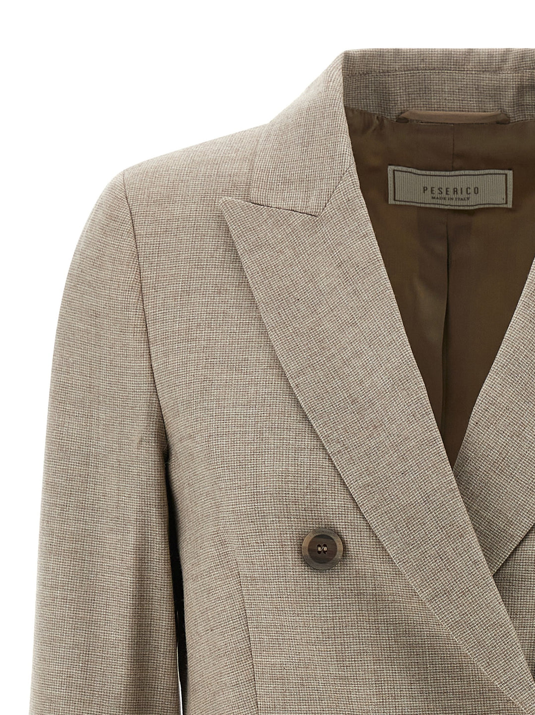 Peserico Double-Breasted Blazer BlazerS - Beige | 0dcec27a7a86388f0eda1c7f943d36593c8d9779