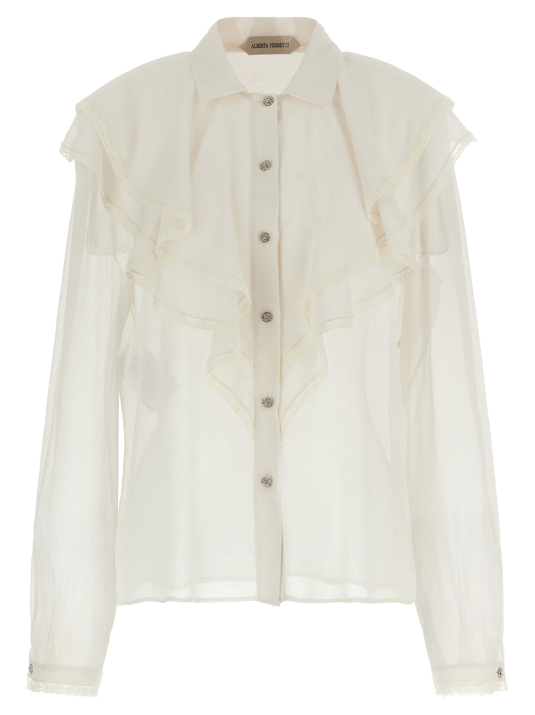 Alberta Ferretti Silk Shirt Camicie - Beige | 6cc6d0e063959863366cc17104fe683f397ed6b9