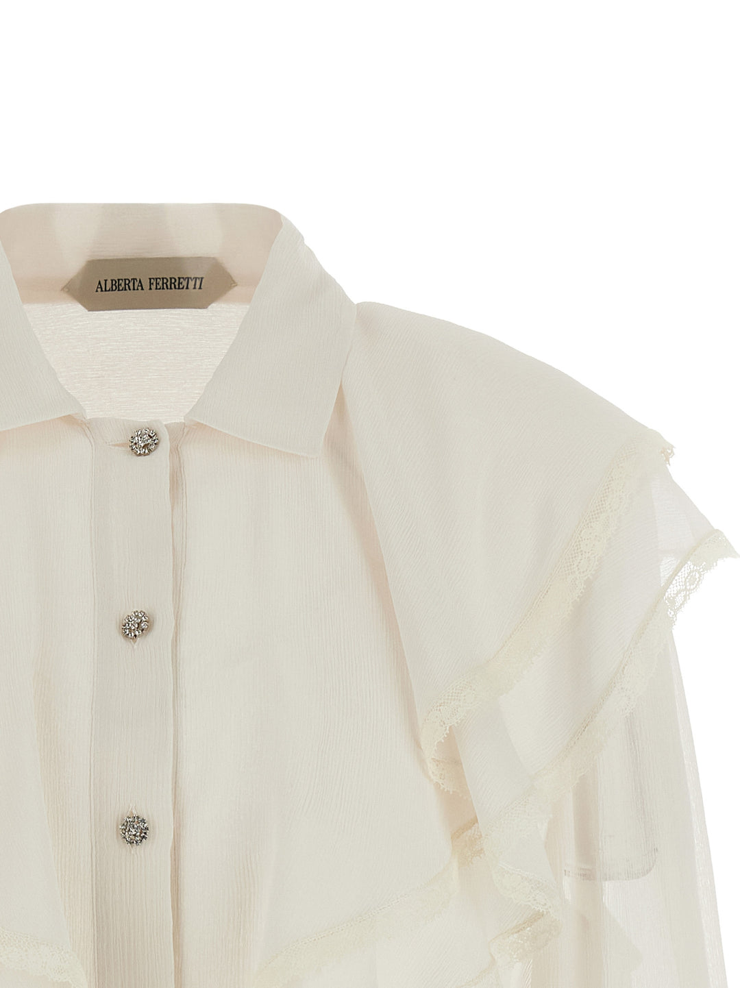 Alberta Ferretti Silk Shirt Camicie - Beige | 3014661ac254639709df3794a606b217486be748