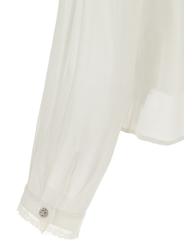 Alberta Ferretti Silk Shirt Camicie - Beige | b05de01a9adda3c39c8fea80bbb97a87d638c64d