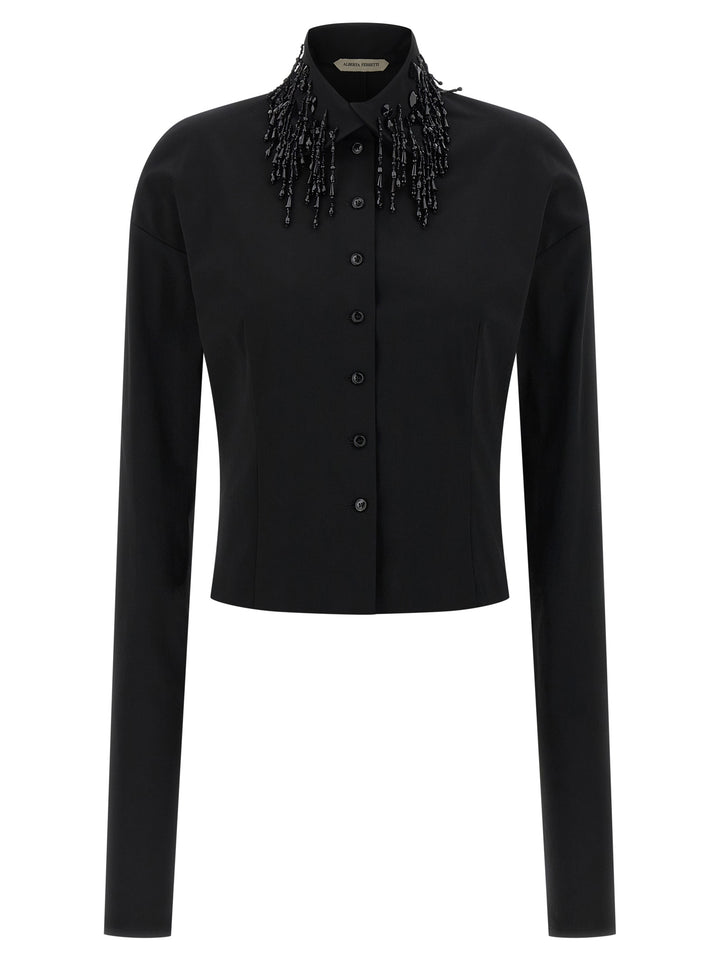 Alberta Ferretti Beads Shirt Camicie - Nero | 5992e3ded56bc3fc8bd976311b868c07072c79d1