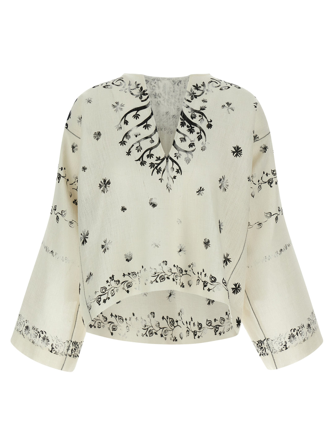 Alberta Ferretti Fortuny Camicie - Bianco/Nero | 417f23a23598d9c82996301a7361c10a726d35ee