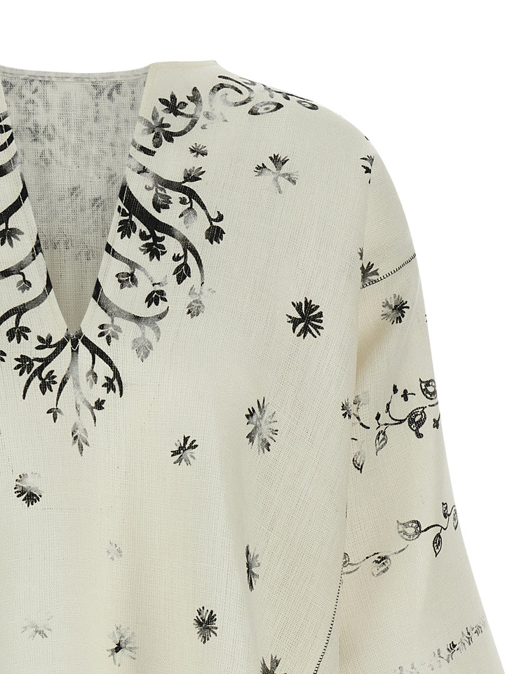 Alberta Ferretti Fortuny Camicie - Bianco/Nero | f2722ad856f90702477161a439874b39184b9550
