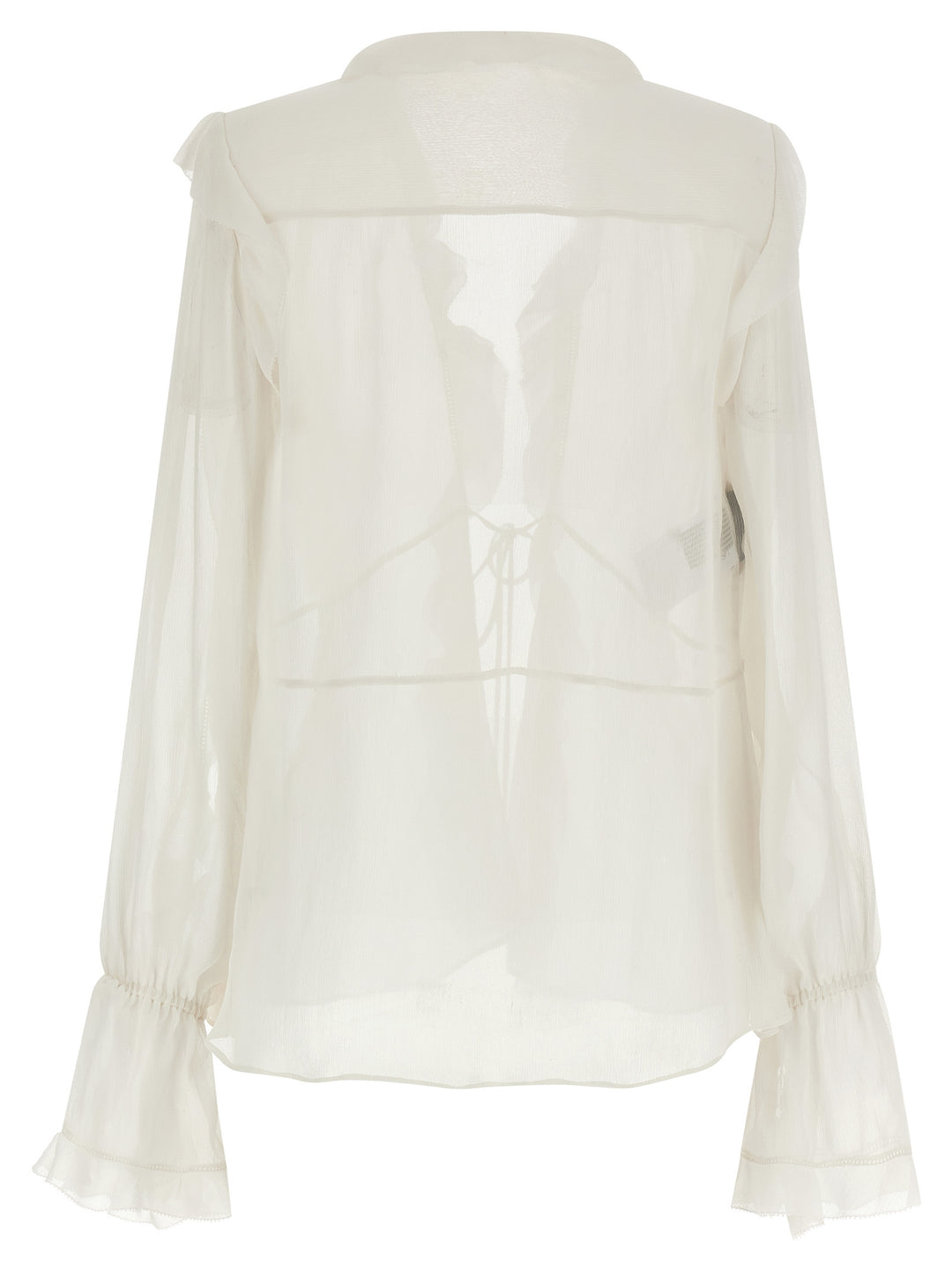 Alberta Ferretti Silk Blouse Camicie - Beige | 0bb18add27ab9f97cdd63ff520020e820497a4bf