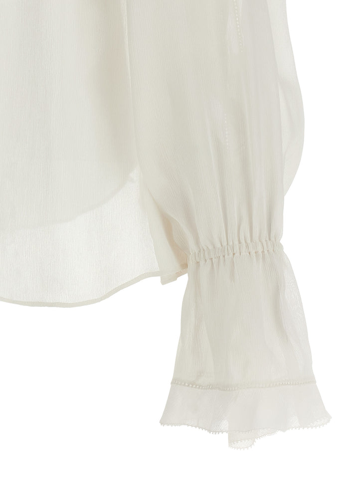 Alberta Ferretti Silk Blouse Camicie - Beige | ccfeb86667c8c21a280c0bb0f3c635e6dd9aa1fe