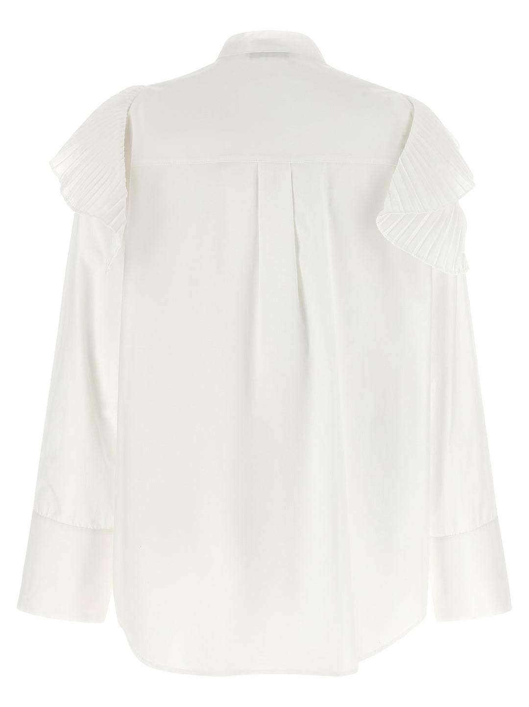 Alberta Ferretti Pleated Ruffle Shirt Camicie - Bianco | 054791b0d80733f4b514b4832ef4a9bc886a3348