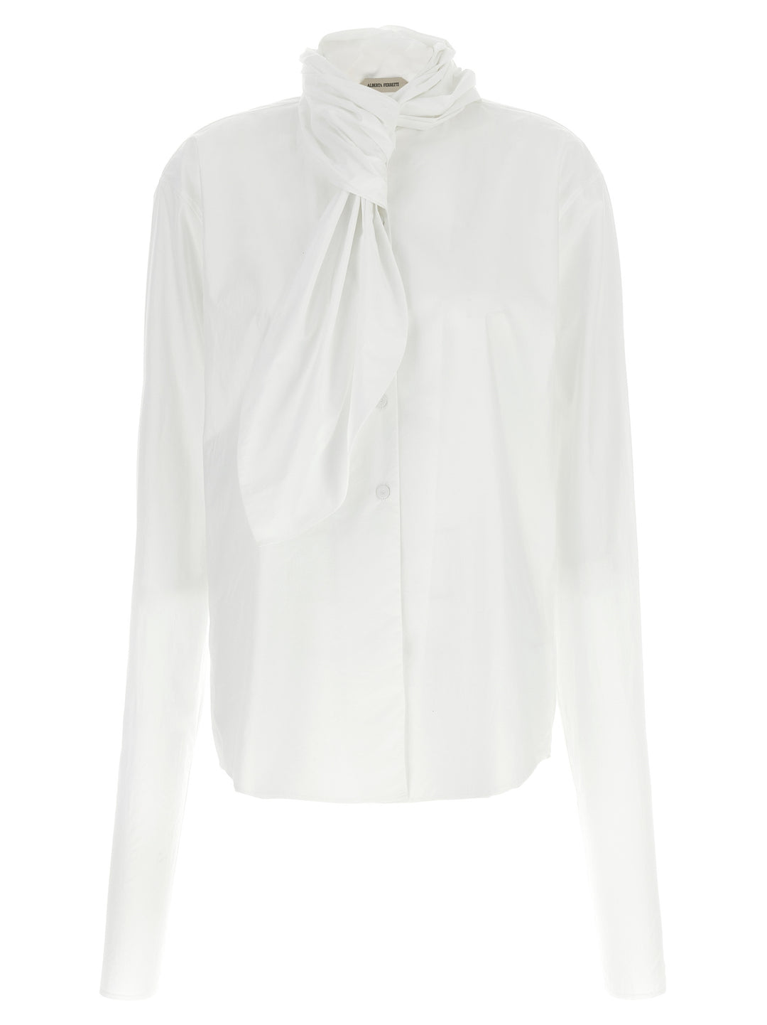 Alberta Ferretti Tie Shirt Camicie - Bianco | 03e9d13e09366049050f14ebbe33e43e1a0d6cad