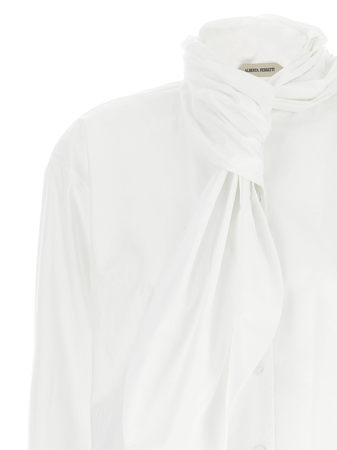 Alberta Ferretti Tie Shirt Camicie - Bianco | 68379348bd4e16ca019484416c8d70e75877f028