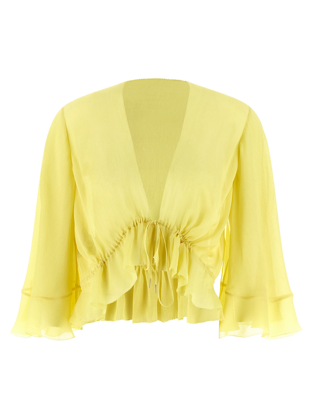 Alberta Ferretti Drawstring Shirt Camicie - Giallo | 97b89d7aeead2c55055a7cfb18bd5fa0456af299