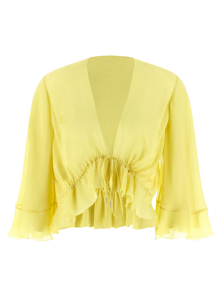 Alberta Ferretti Drawstring Shirt Camicie - Giallo | 97b89d7aeead2c55055a7cfb18bd5fa0456af299