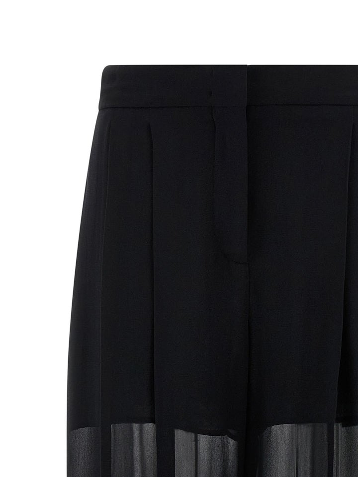Alberta Ferretti Silk Pantaloni - Nero | 59b8637cdf682821c62a80b3cc47e23ba5b10cea