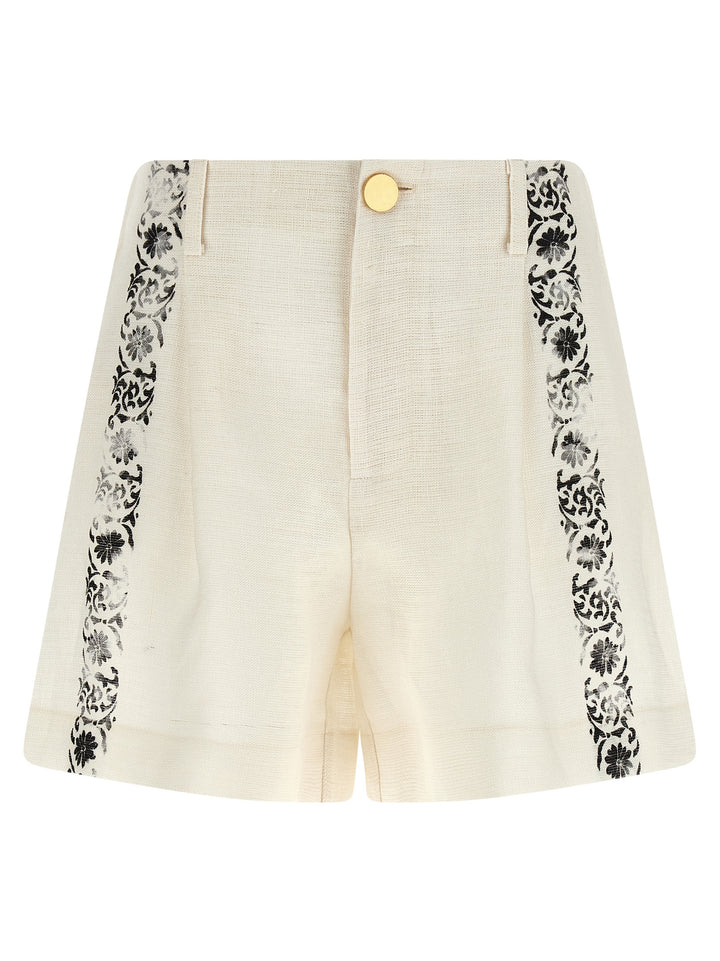 Alberta Ferretti Fortuny Bermuda e Short - Bianco/Nero | 613cf4e305ec27fc8dca1d1b8de89a1d443fc0bb