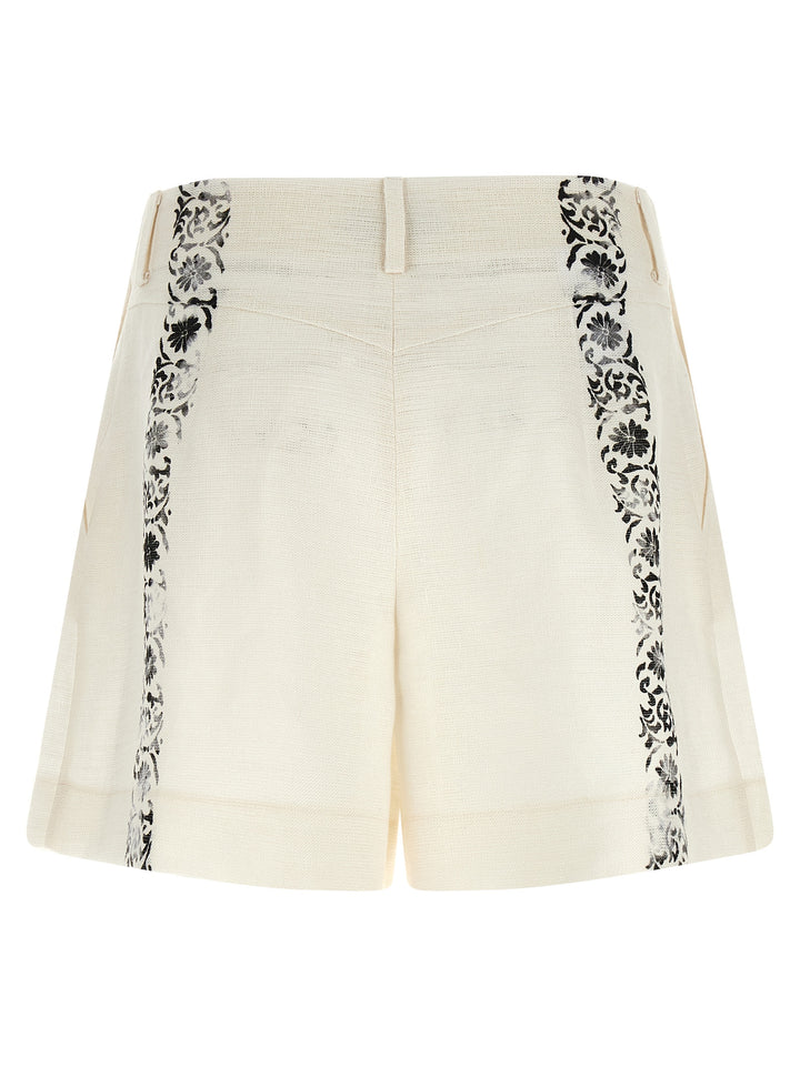 Alberta Ferretti Fortuny Bermuda e Short - Bianco/Nero | 0ae1895d0a3709dfaa0b2b146d8105d51f63bbad