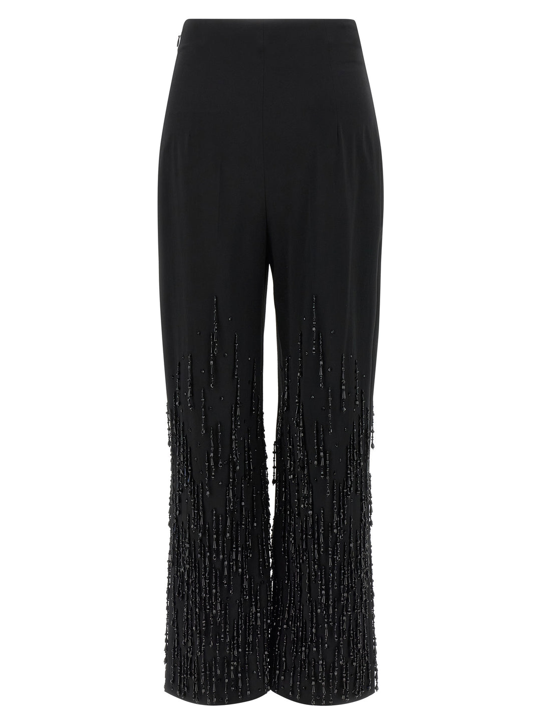 Alberta Ferretti Beaded Pantaloni - Nero | 049dae7068370657f13467440732153076f7b3a3