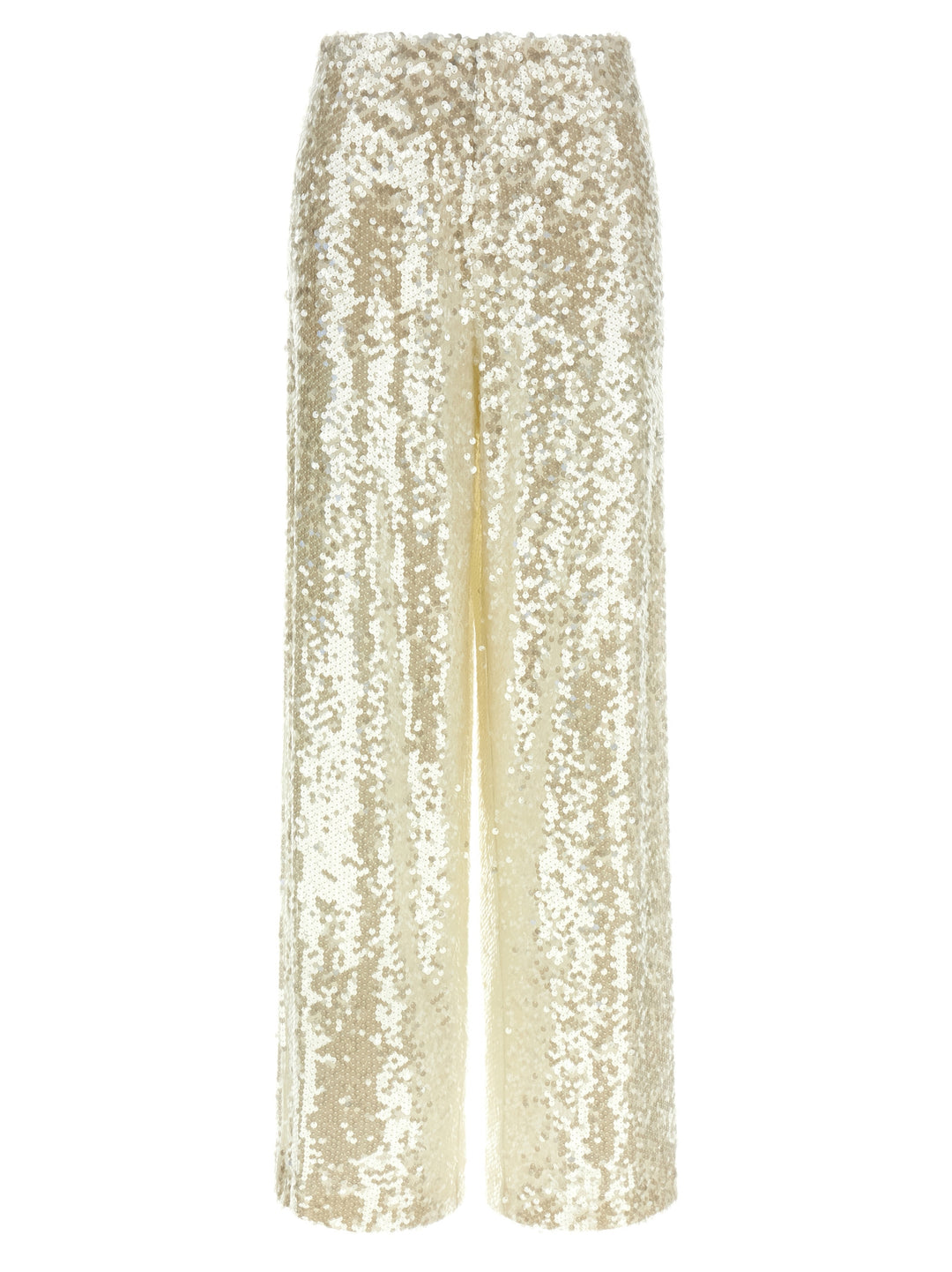 Alberta Ferretti Sequin Pantaloni - Bianco | 3fc0e6271ba766de057e58dd868a28e612ac8f7a