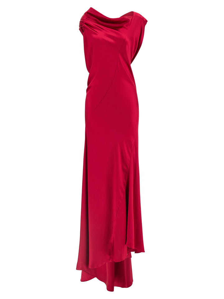 Alberta Ferretti Satin Dress Abiti - Fucsia | 53d44c566bafa087a4658ff47476d333f910ba45
