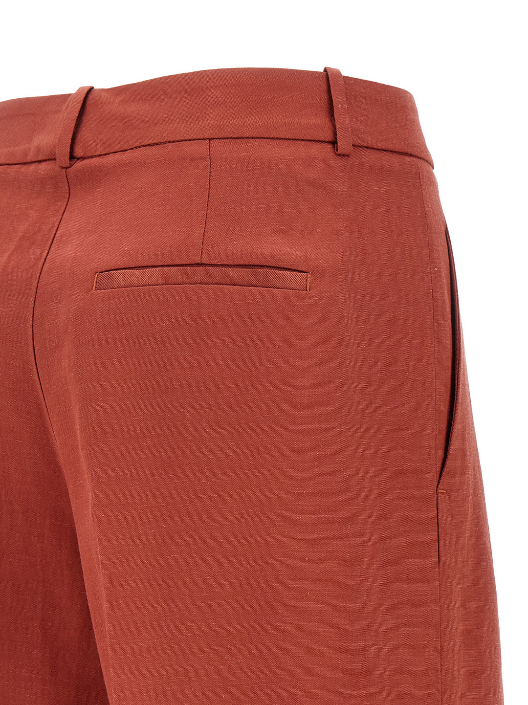 Peserico Linen Viscose Bermuda Shorts Bermuda e Short - Rosso | efa6aac07ba97f61ebe9bef629df03ab229a4519