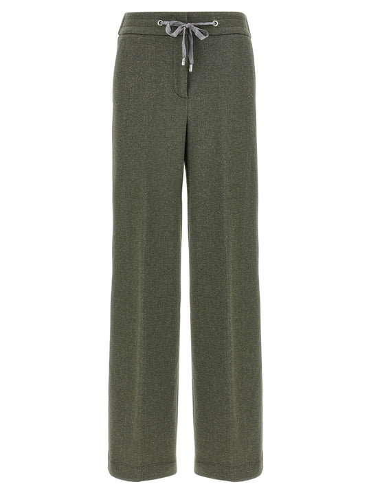 Lurex Joggers Pantaloni Verde