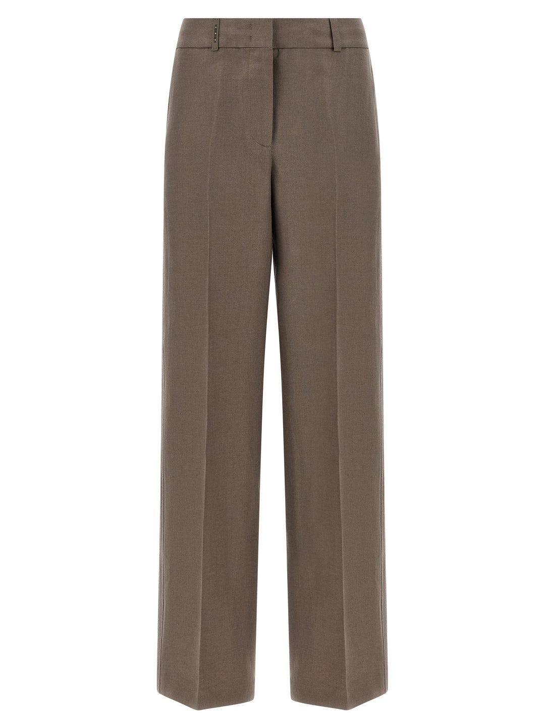 Peserico Linen Trousers Pantaloni - Marrone | ba074e2be13c425574da6d23ff55885d803059bd