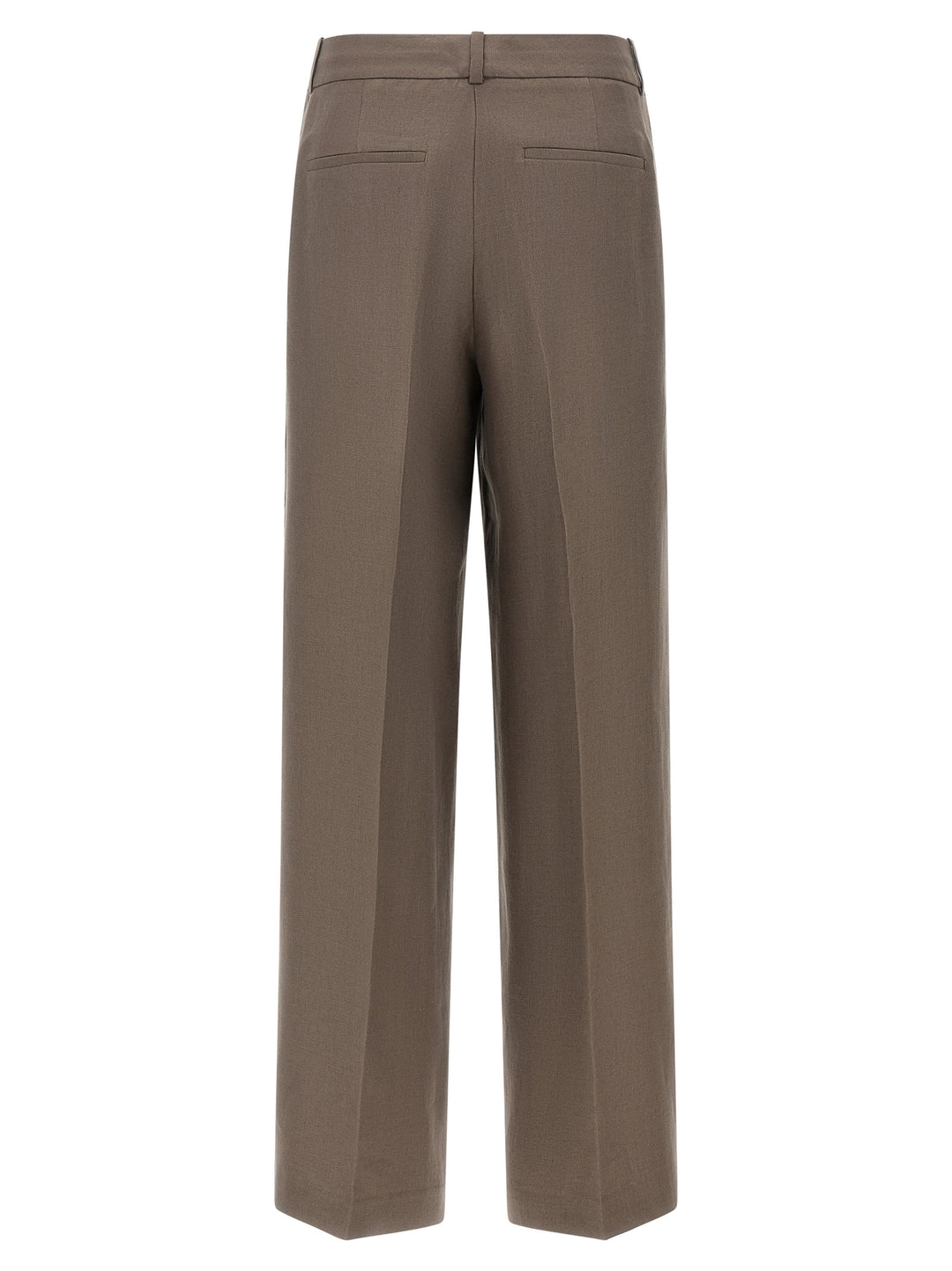 Peserico Linen Trousers Pantaloni - Marrone | 1257cbbfb39f7216e5791272faf7ba61e23df62f