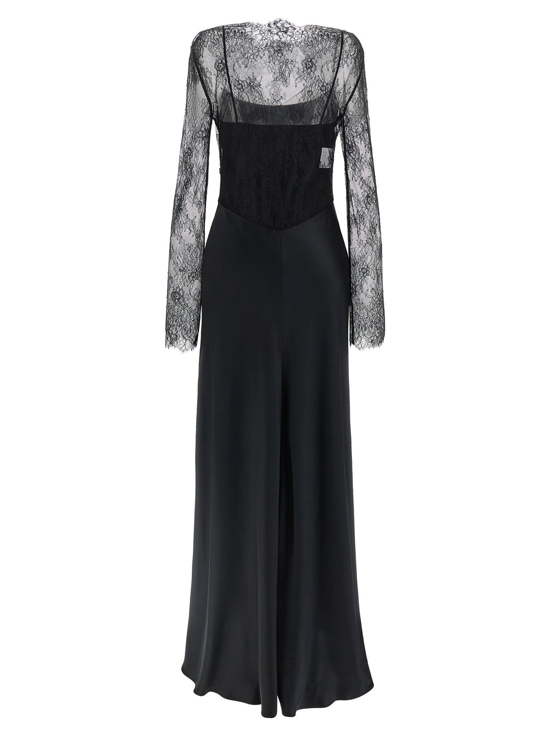 Alberta Ferretti Lace Satin Dress Abiti - Nero | 568a93db5579617c8beddd02e66607c73b4a9cc1