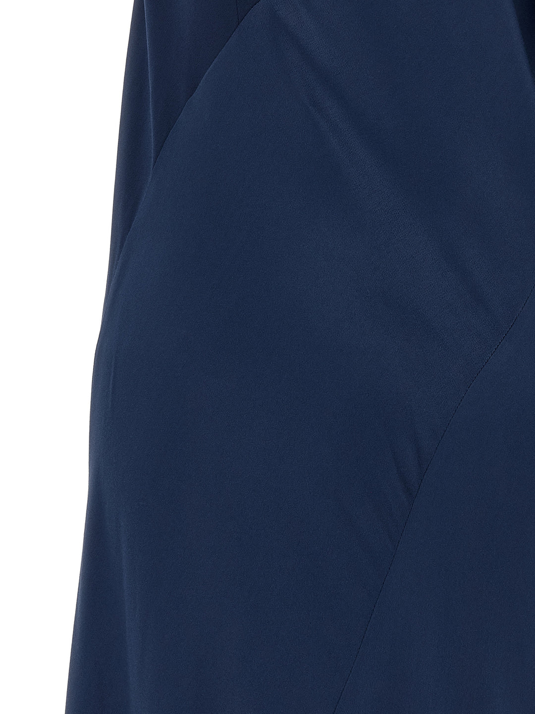 Alberta Ferretti Draped Asymmetrical Dress Abiti - Blu | 0bafcec56d58816518976cd9d8cfba96a4f55b07