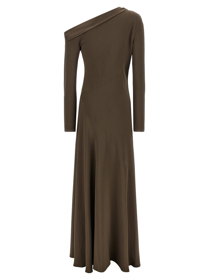 Alberta Ferretti Bare Shoulder Dress Abiti - Marrone | d3b27322f131c0a652f5cf1b4703a332a3567bdc