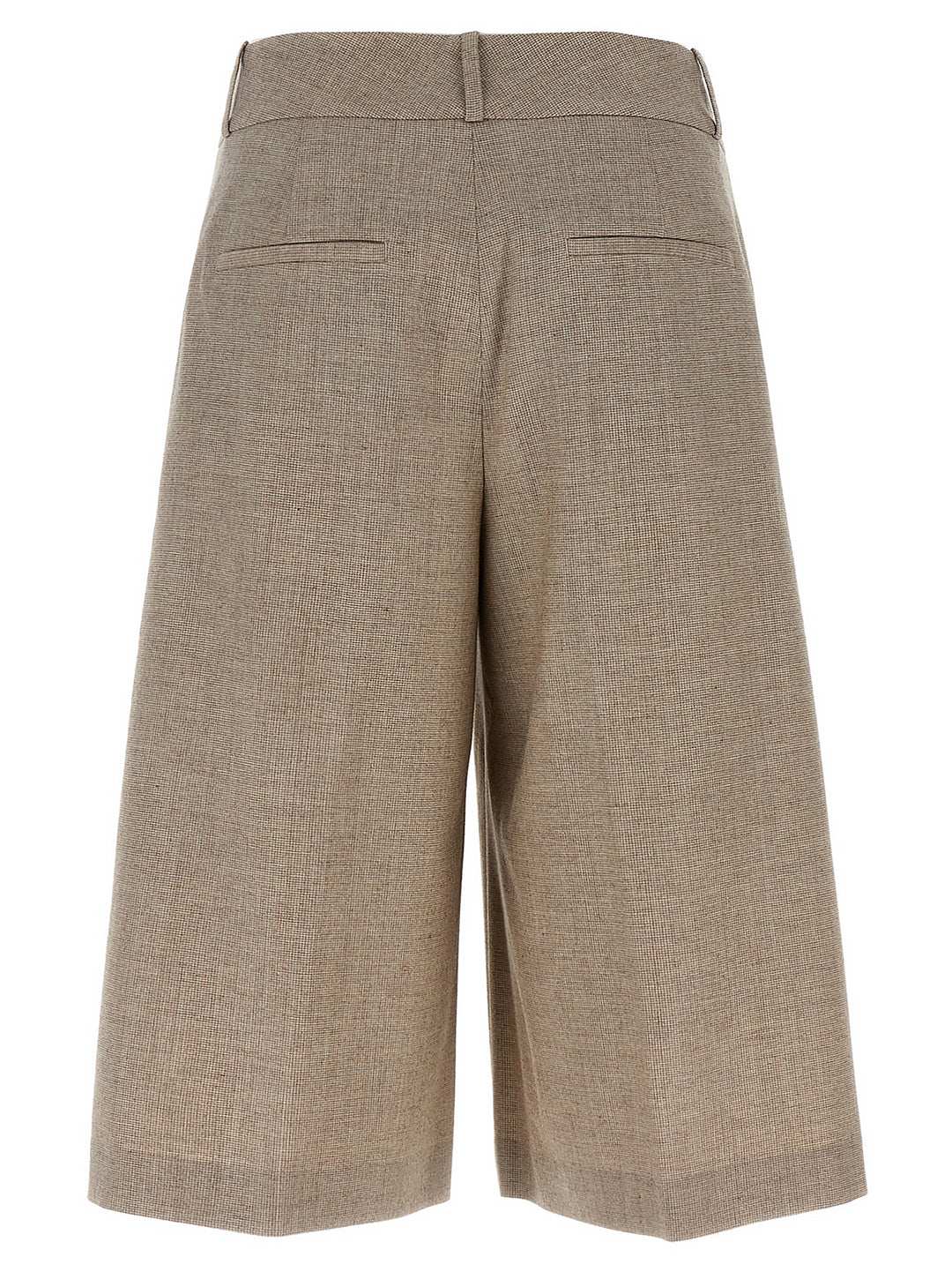 Peserico Micro Houndstooth Long Bermuda Shorts Bermuda e Short - Beige | 9242cbe3dcbb7cbedbb8577bdf2f3952249127f1