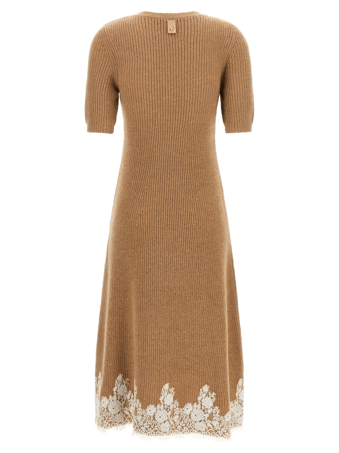 Alberta Ferretti Lace Hem Dress Abiti - Marrone | 88917eb9fa9220f464b9fa5c9455d4785dc74f26