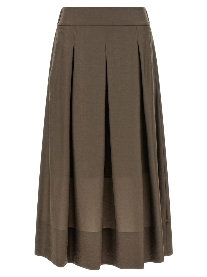 Peserico A-Line Skirt Gonne - Marrone | d5cab9348c439307aae28802745a265e9ae42c27