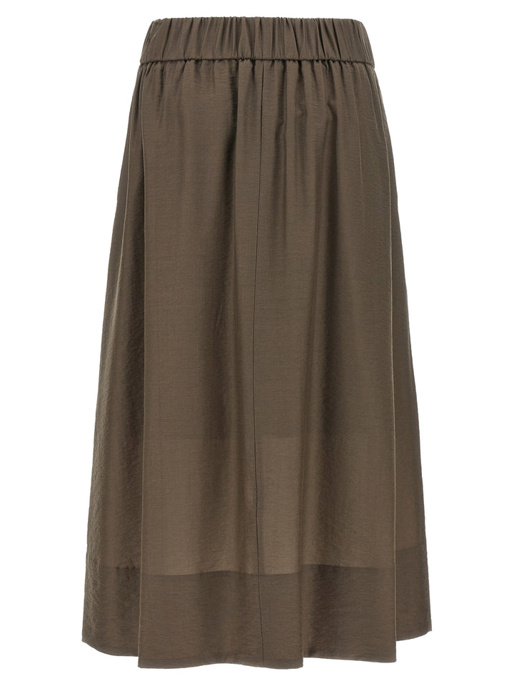Peserico A-Line Skirt Gonne - Marrone | 43176d140b317105c12efc28b1f228cea4d04421