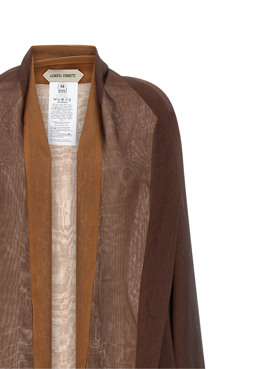 Alberta Ferretti Chiffon Cardigan Maglioni - Marrone | 44354a0e9cac90014752b95b16dc745406bfdb83