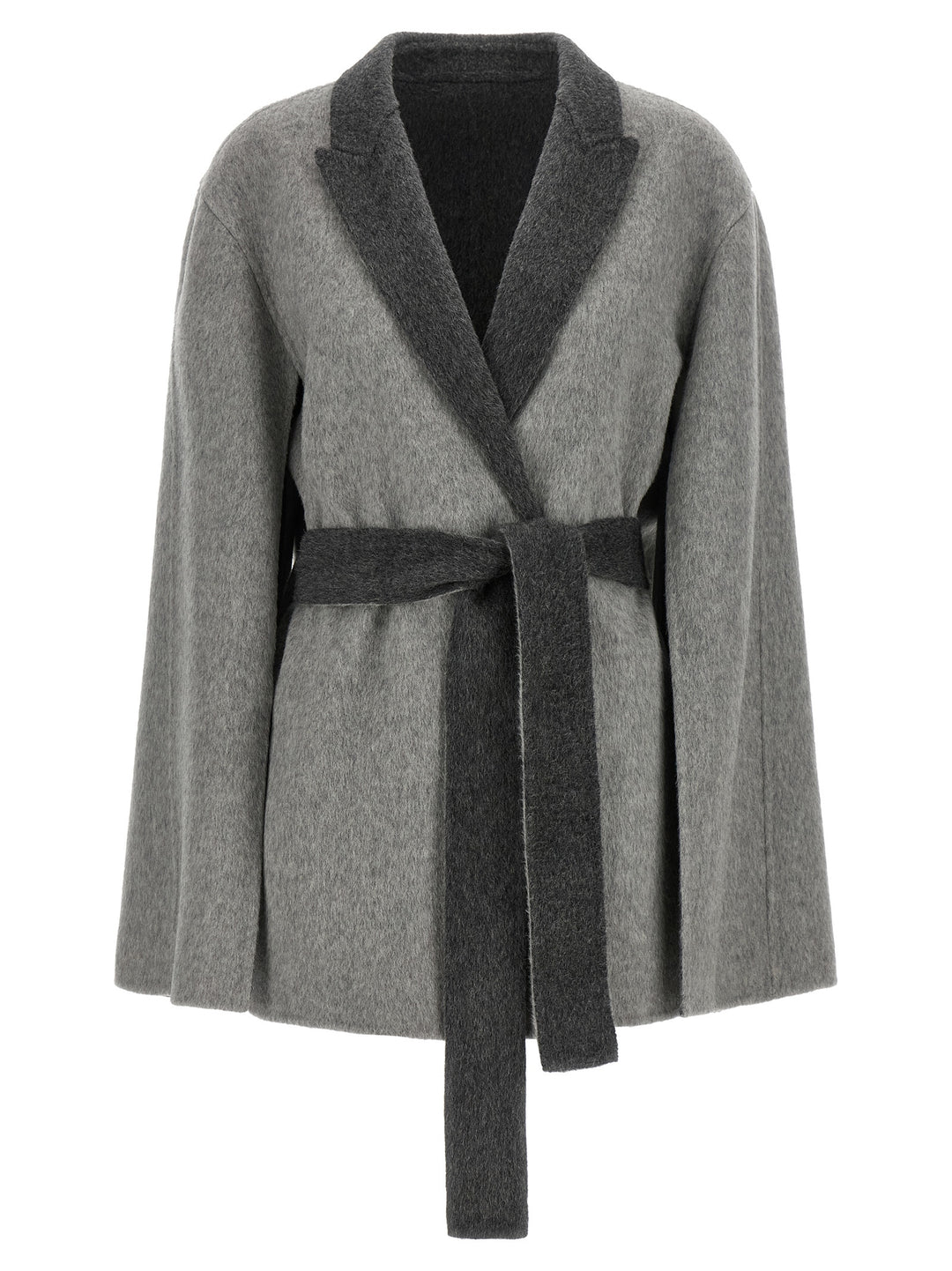 Alberta Ferretti Cardigan With Cape Sleeves Maglioni - Grigio | be6e3745512e97daed762908239fe01955fcf89b