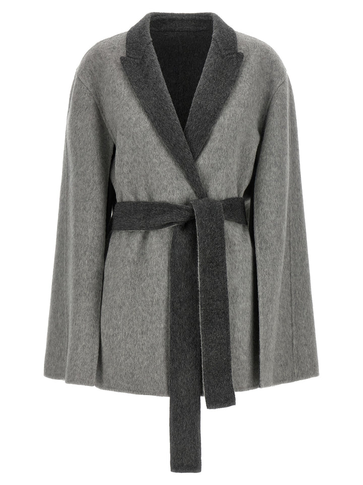 Alberta Ferretti Cardigan With Cape Sleeves Maglioni - Grigio | be6e3745512e97daed762908239fe01955fcf89b