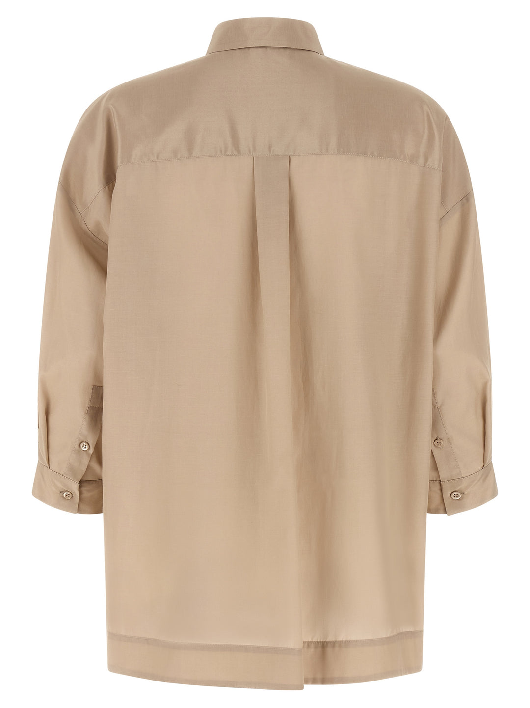 Peserico Asymmetric Hem Shirt Camicie - Beige | b70140d85de668d6c83e43d7edb7c7f619104756