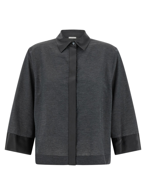 Jersey Shirt Camicie Grigio