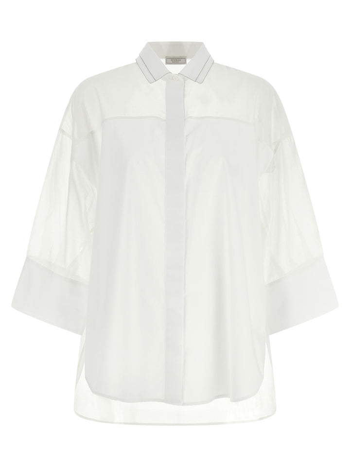Peserico Organza Shirt Camicie - Bianco | dfa438556657de16b584b861c8e16316c225e845
