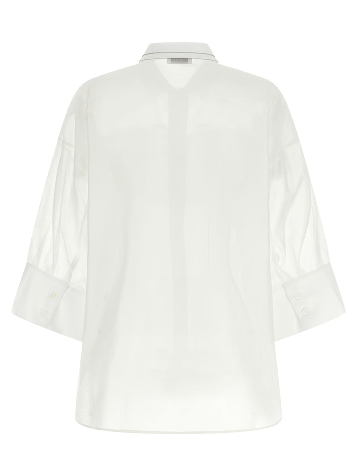 Peserico Organza Shirt Camicie - Bianco | 3c0f20811e65c1f50e3569de16e456b63b386844