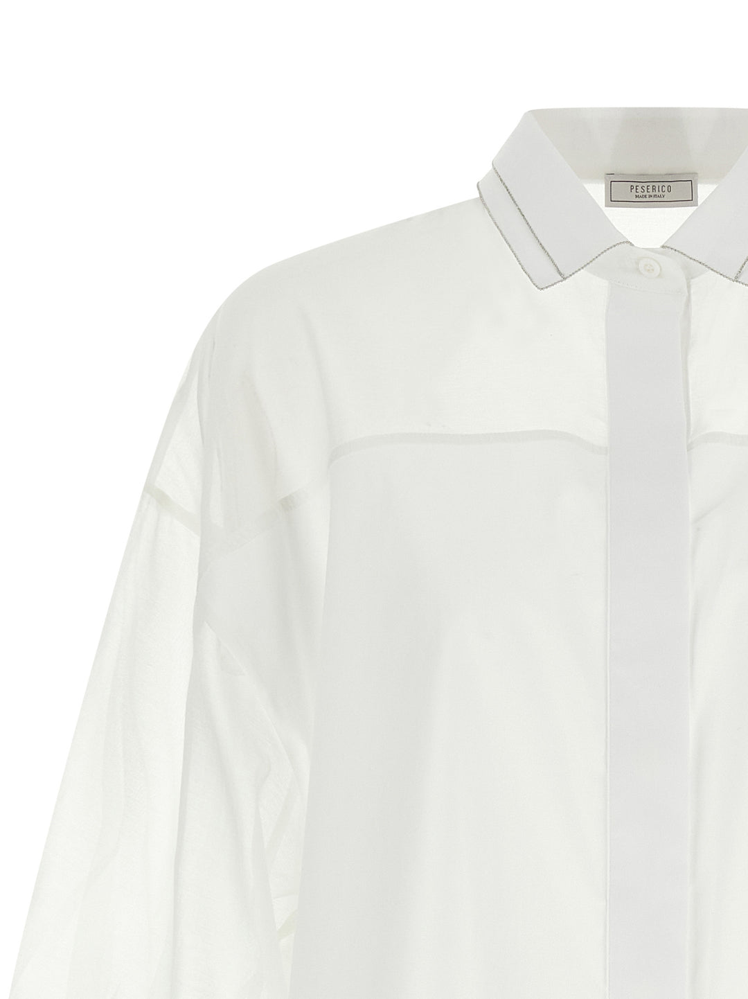 Peserico Organza Shirt Camicie - Bianco | 6ebc74f9c9195fe29dc64f98c5e568119731b184
