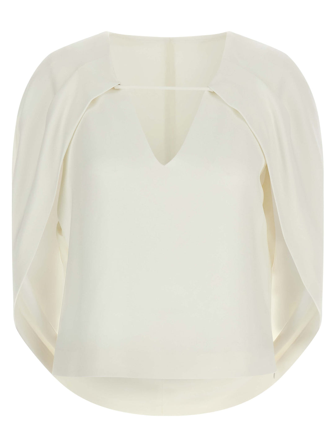 Alberta Ferretti Cape Top Top - Bianco | c85a994e0ec34b0ff14139924c370172521932c0