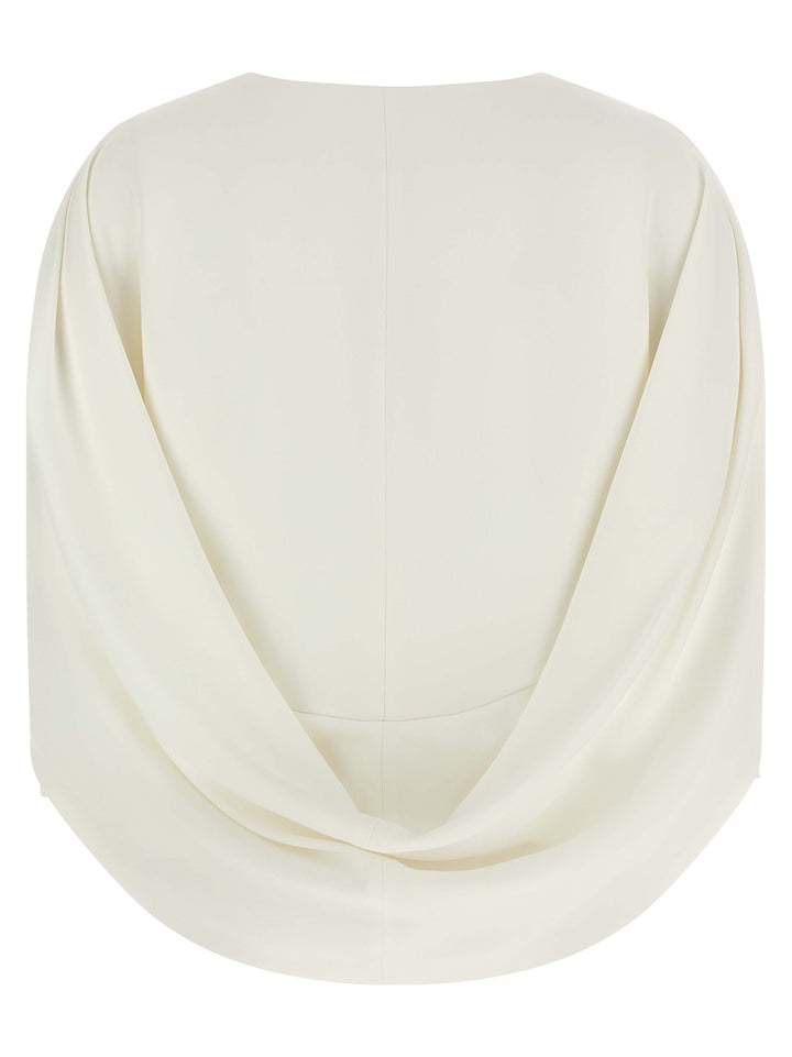 Alberta Ferretti Cape Top Top - Bianco | 966d2234cc982fdcc004c1628b6db605567c78d8