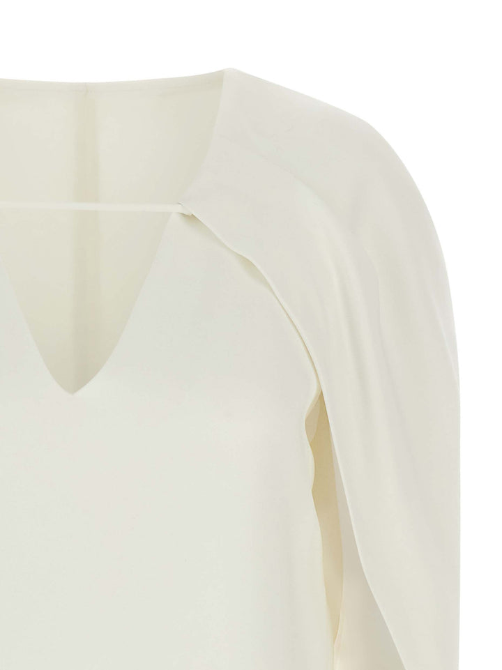 Alberta Ferretti Cape Top Top - Bianco | fdf3352efd6ee9a1f522a85b8ca7ce21234aafc9