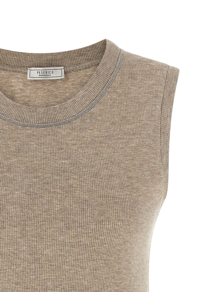 Peserico Punto Luce Top - Beige | 339a76b19a0cf73c49978781bdb85ef9b8794c82