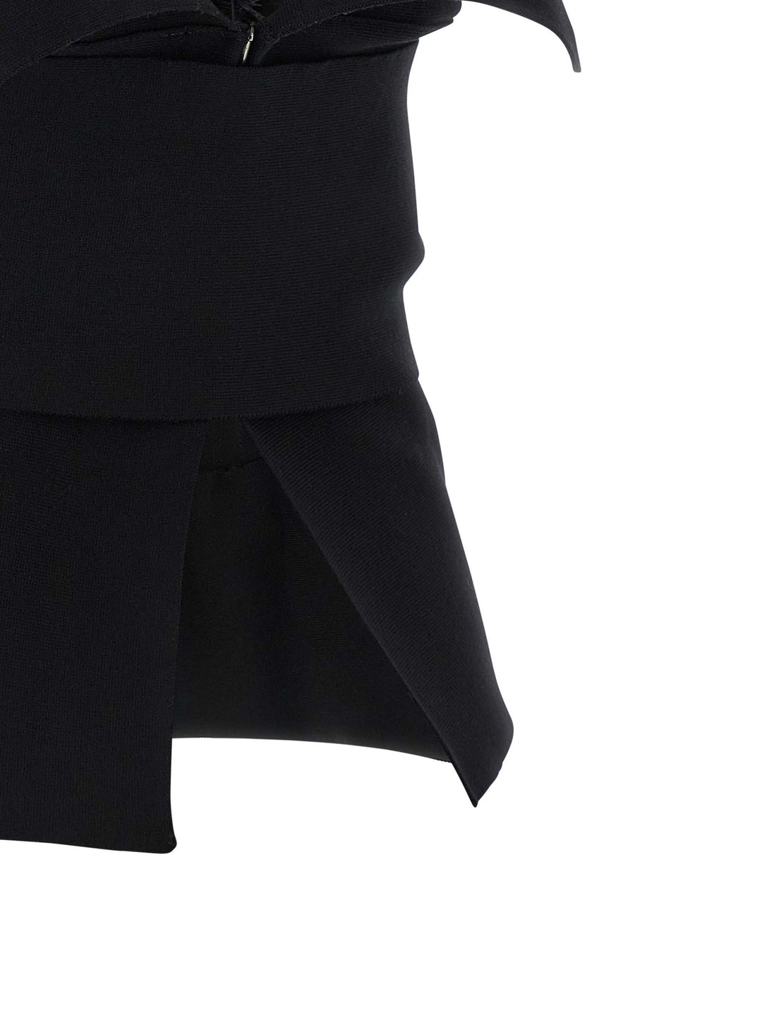 Alberta Ferretti Feather Top Top - Nero | 7eb470d6e8d4c312fe478553b804551ad86e0c2a