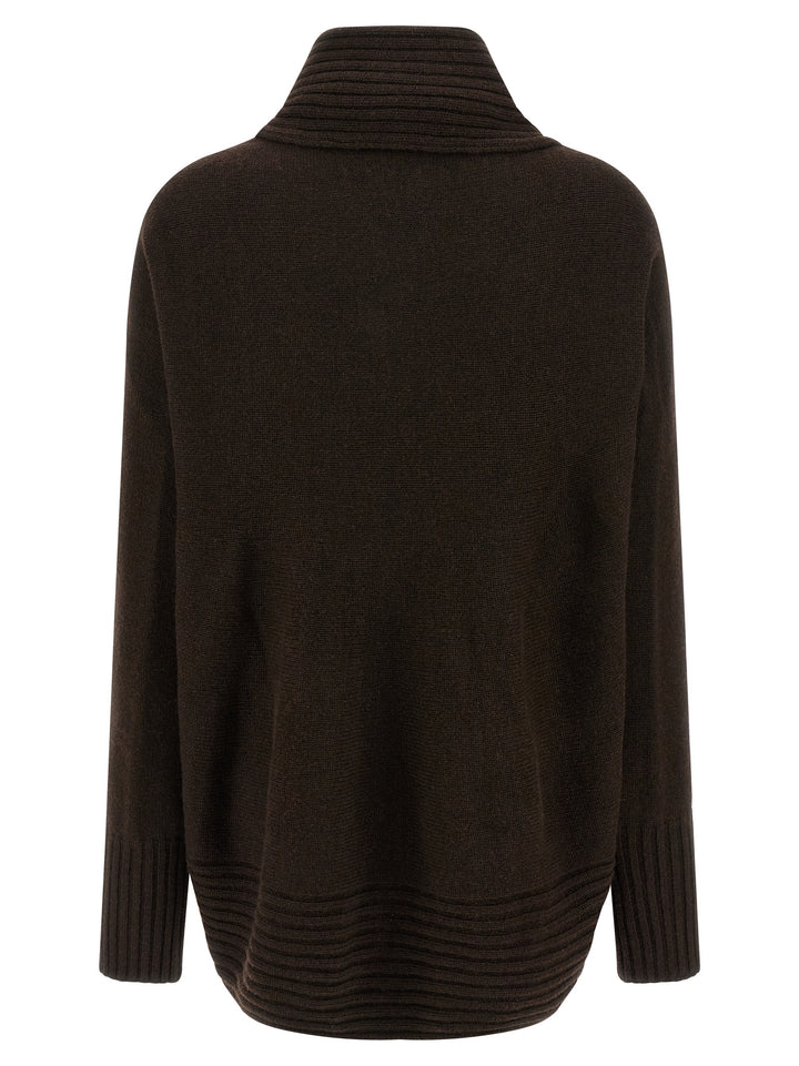 Alberta Ferretti Brooch Cardigan Maglioni - Marrone | b123c48d4eb8883af0672d5e60d9da0a64a130cb